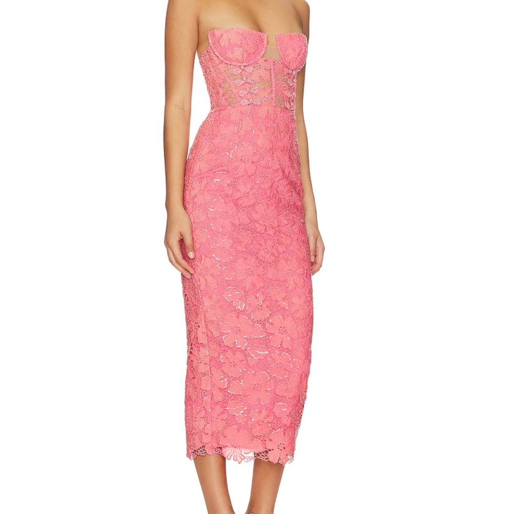 New | Sau Lee Renee Dress in Coral 2